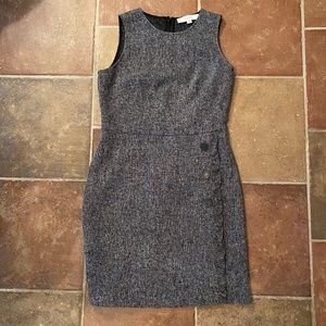 Ann Taylor Loft tweed sleeveless dress